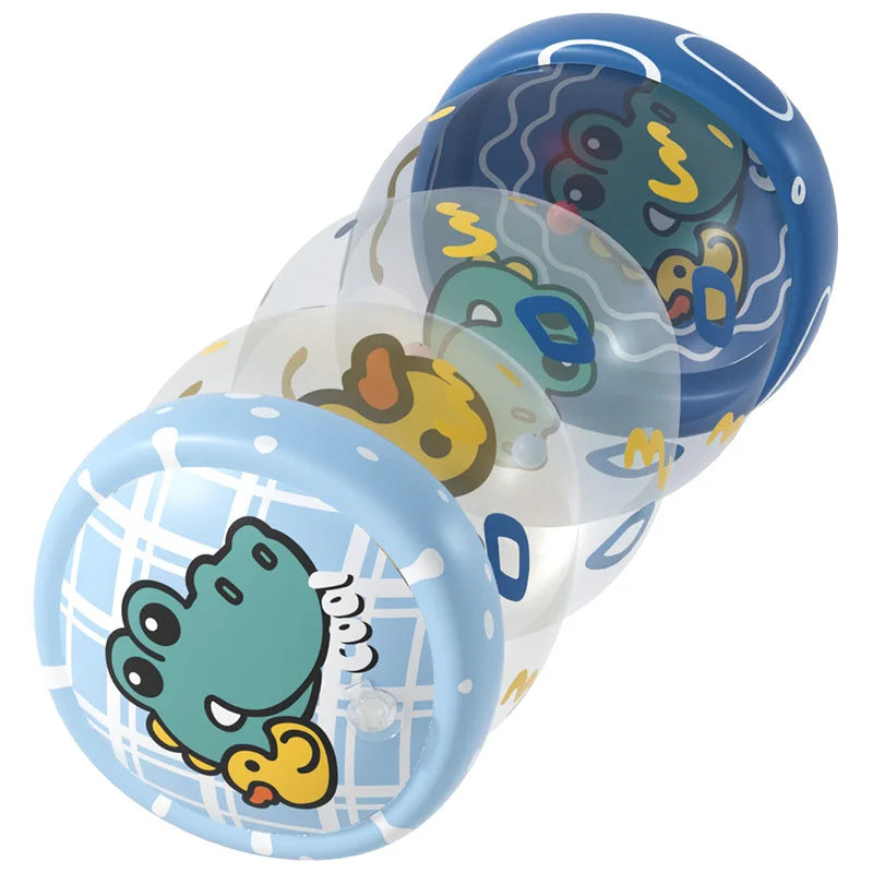 Baby Crawling Roller Montessori Activity Toy with Ball Rattle Games for Babies Development 0 6 12 Months Inflatable Crawling Toy