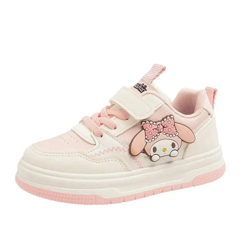 spring and autumn new non-slip children casual shoes fashion Girls Sanrio hello kitty velcro kuromi board shoes