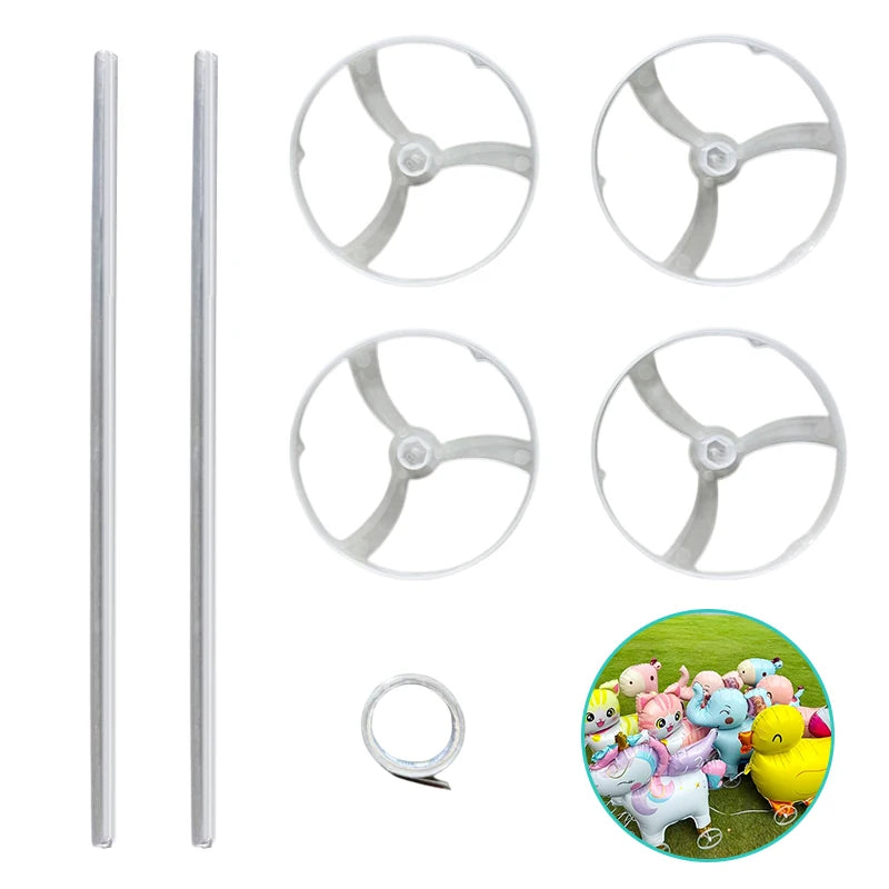 4D Cartoon Foil Balloons Elephant Stand Walking Balloon With Wheel For Kids Birthday Party Decoration Baby Shower