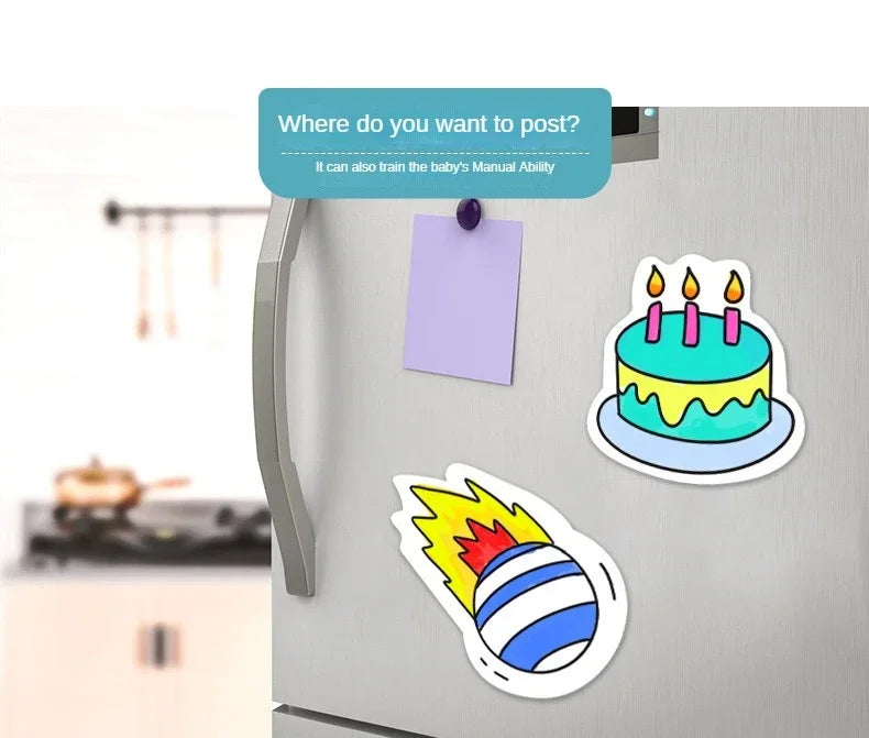 Kids Coloring Paper Roll Sticky DIY Drawing Graffiti Art Color Filling Educational Toys for Children Wall Floor Painting Gifts