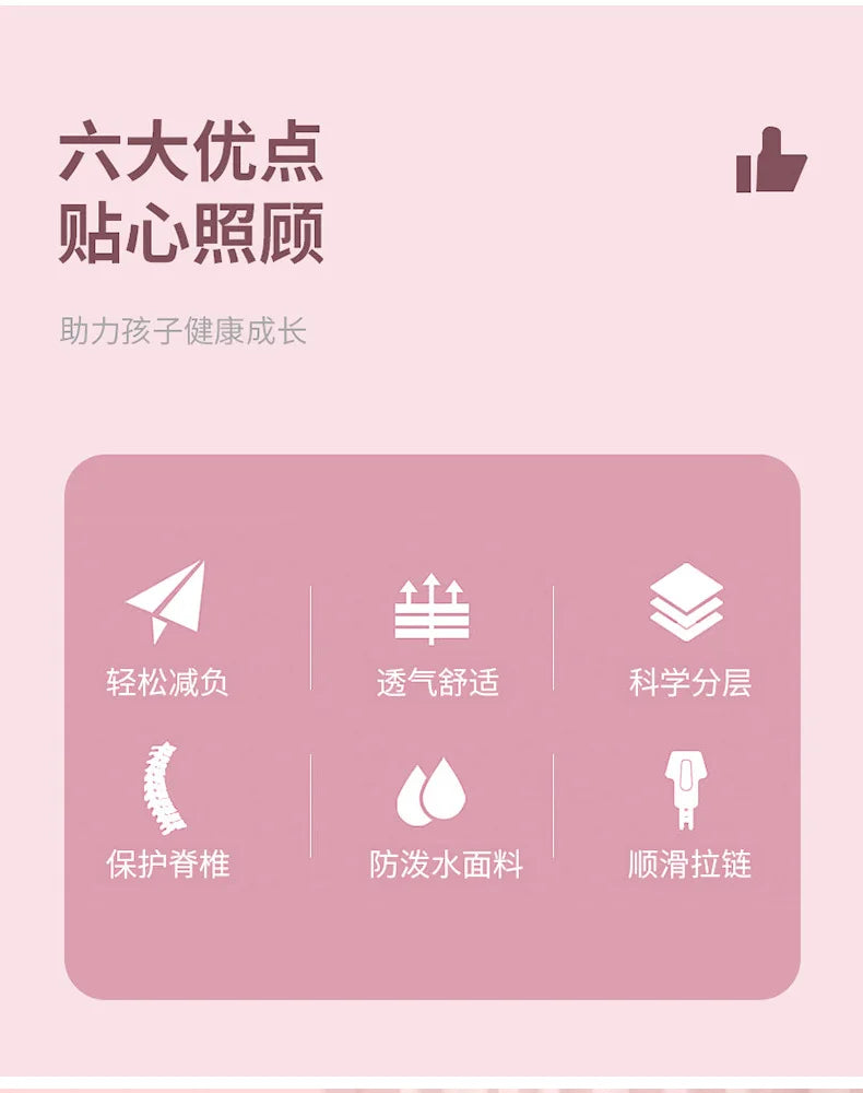 Cute School Bag for Girls Adorable Cartoon Bear Backpack Toddler Kids Backpack Lightweight Kindergarten Boys Children's Bag Gift