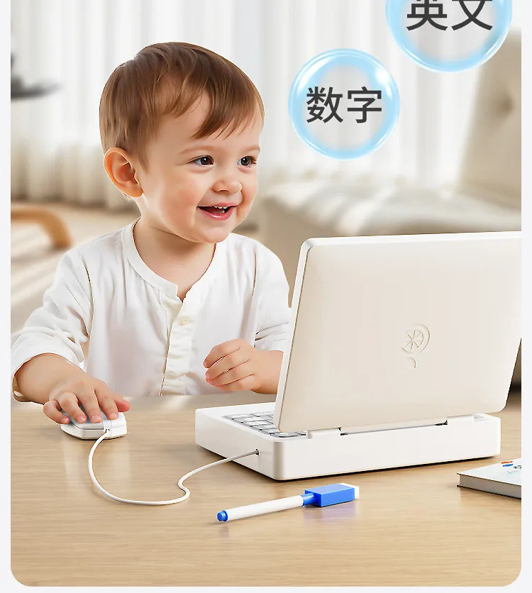 Children Multifunctional Early Education Notebook Enlightenment Learning Boy Girl Puzzle Thinking Training Toy Gifts Can Drawing