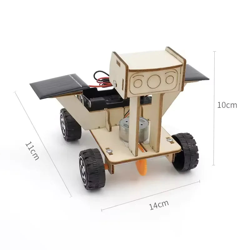 Solar powered lunar rover for children, DIY manual assembly of physical models, children's puzzle training technology toys