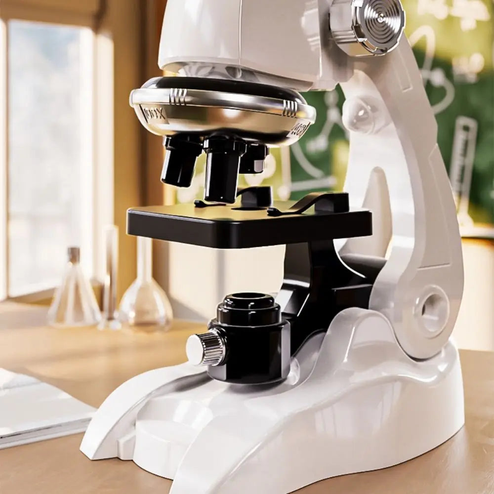 200x 600x 1200x Children Microscope Kit HD Adjustable Pocket Microscope Observing Bacteria Biological Science