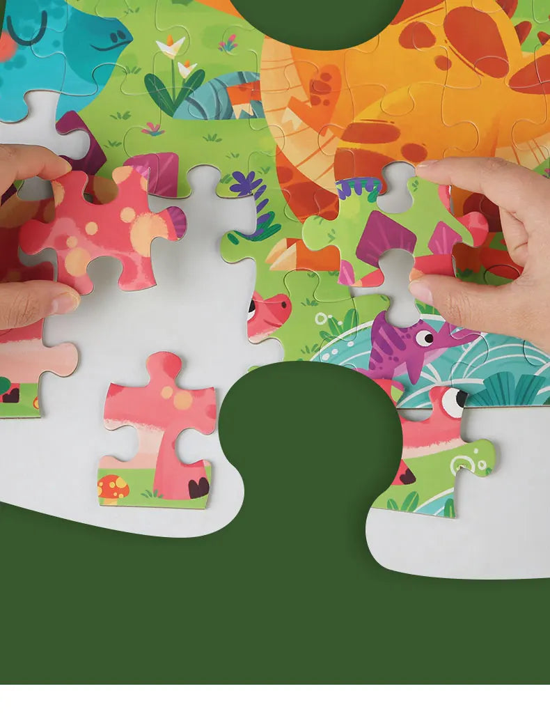 60-piece paper Custom Montessori Kids cartoon puzzle puzzle creative toy puzzle set for kids boys and girls