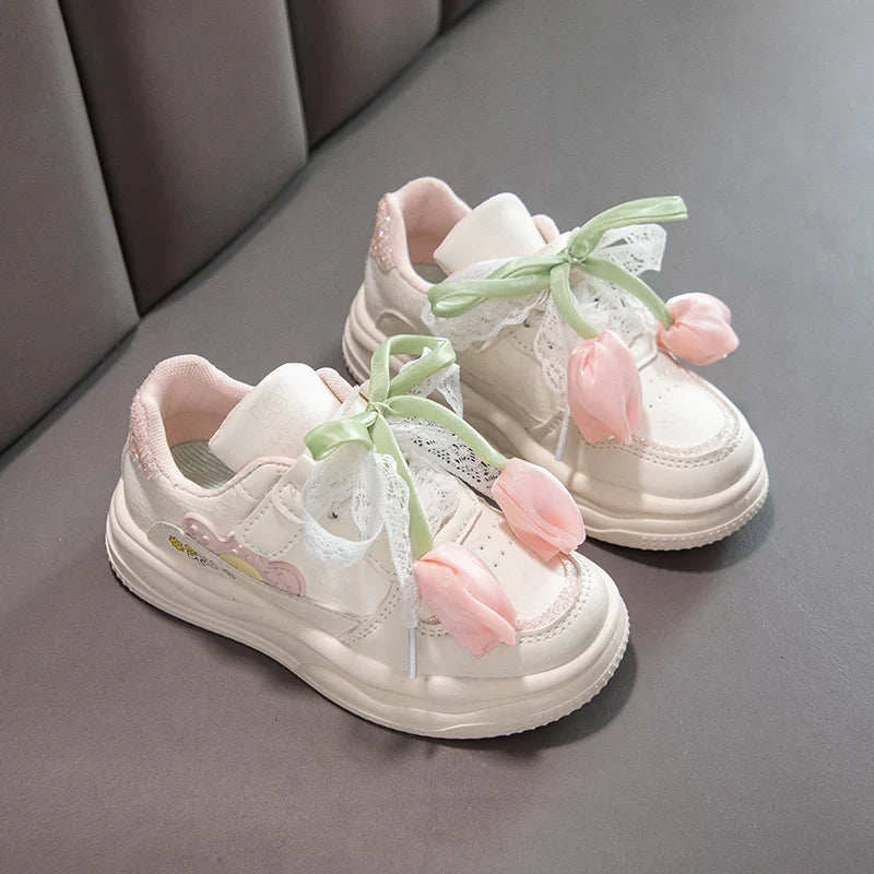 2025 Fashionable Comfortable Spring Autumn Children's Floral Casual Sneakers for Girls Children's Sports Shoe