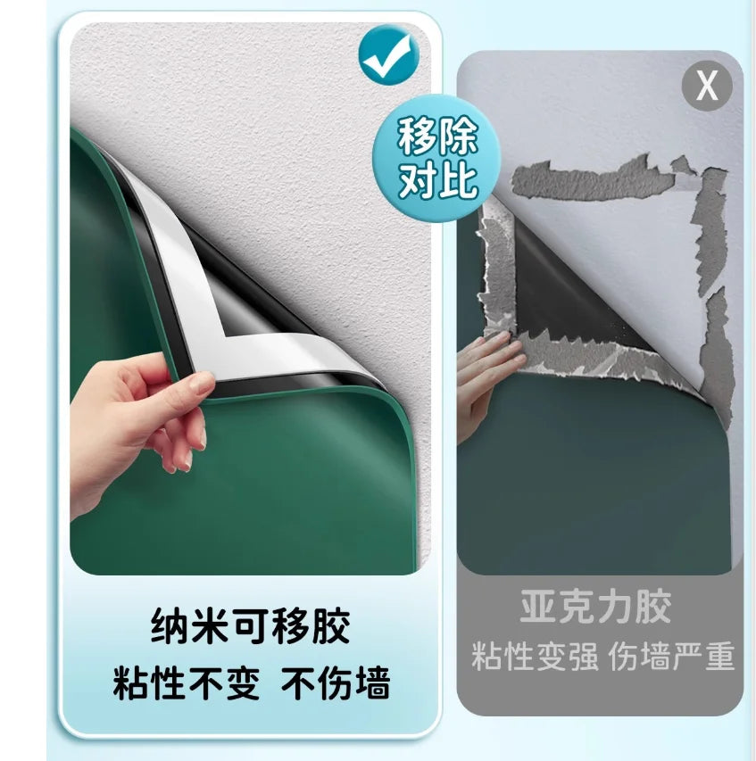 Magnetic Design Removable Small Blackboard No Odor Firmly Installed Wall Stickers  School Students' Handwriting Whiteboard White