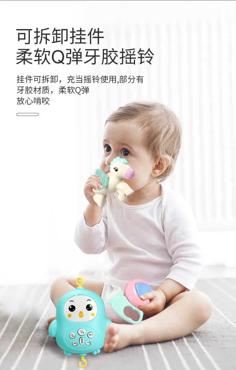 Baby Crib Mobiles Rattles Music Educational Toys Bed Bell Carousel For Cots Infant Baby Toy 0-12 Months For Newborns Toddler Toy