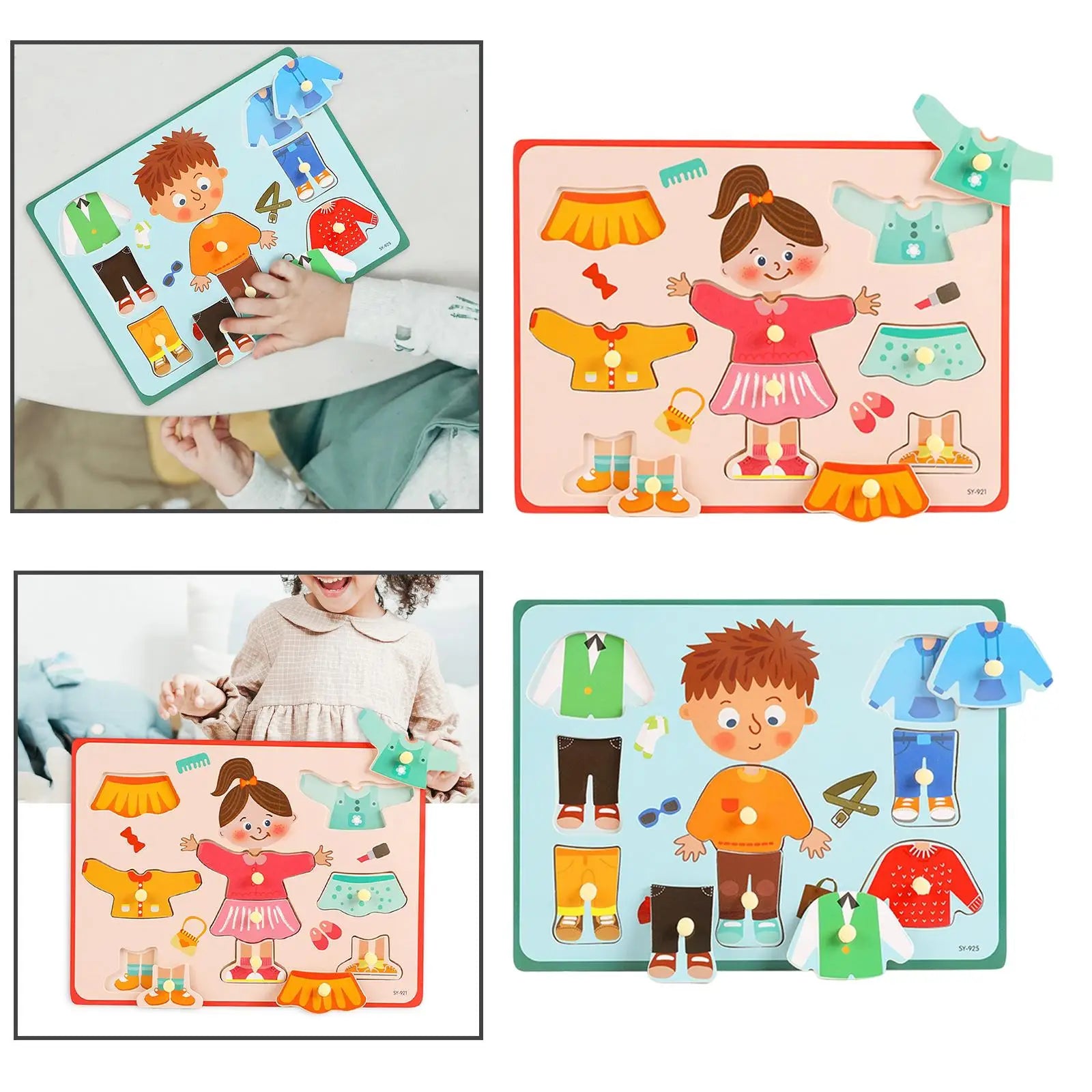 Dress Up Toy Learning Activities Puzzle for Preschool Birthday Gift