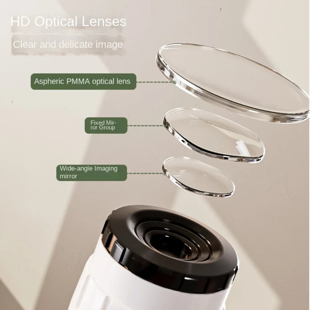 200x 600x 1200x Children Microscope Kit HD Adjustable Pocket Microscope Observing Bacteria Biological Science