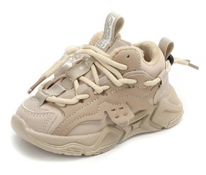 Plush Children Chunky Sneakers Waterproof Boys Sports Shoes Comfortale Arch Support Girls Running Child Footwear