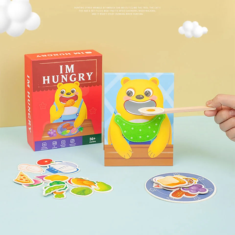 Montessori Parent-Child Interaction Simulation Brush Teeth Childhood Educational Toys Fine Motor Board Games Puzzle Toys For Kid