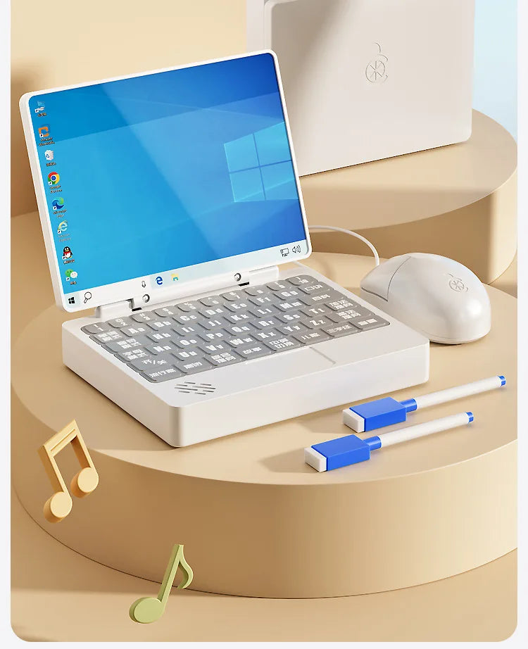 Children Multifunctional Early Education Notebook Enlightenment Learning Boy Girl Puzzle Thinking Training Toy Gifts Can Drawing