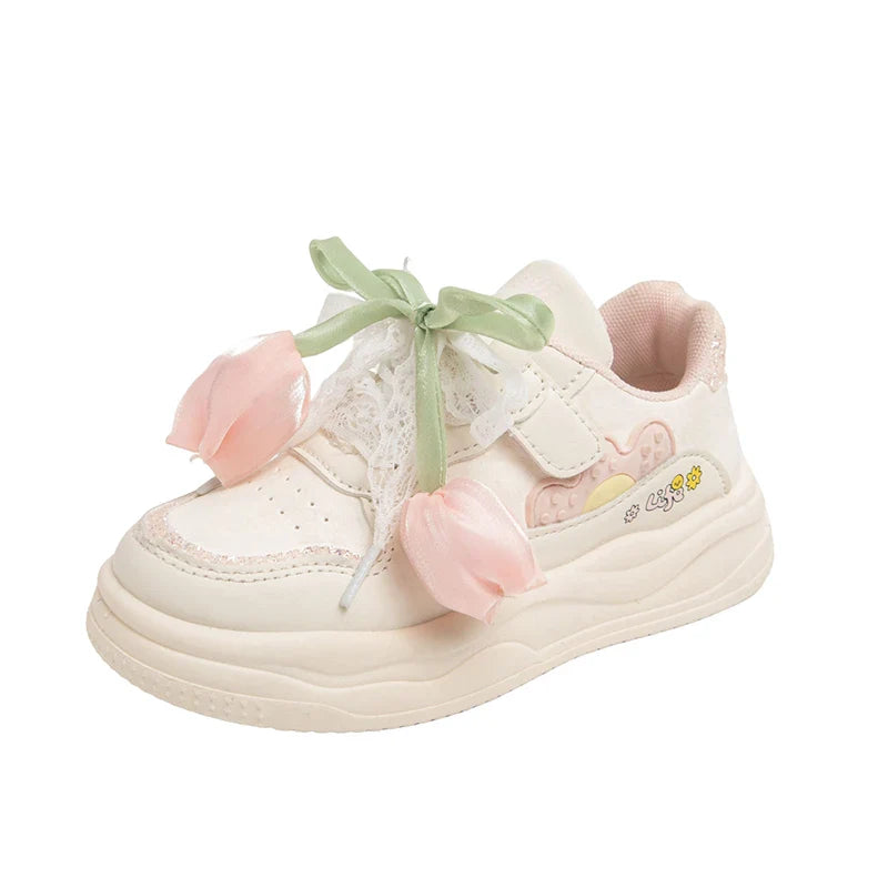 2025 Fashionable Comfortable Spring Autumn Children's Floral Casual Sneakers for Girls Children's Sports Shoe
