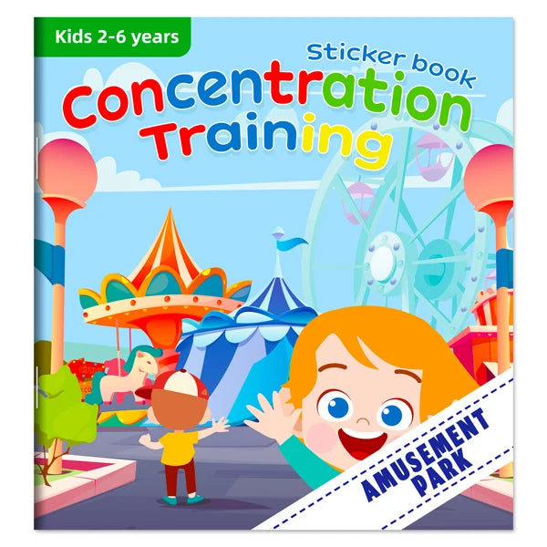 Montessori Toys Cartoon Sticker Books Focus on Potential Development Education Sticker Toys for Children 3-6Y