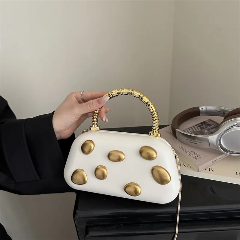 2025 Luxury Designer Women Fashion Large Capacity Trapeze Handbag Brand High-end Metal Lock Underarm Tote Bag Chic Shoulder Bag