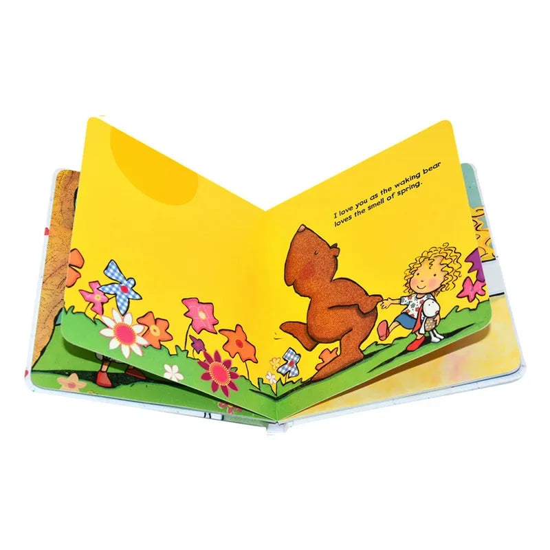 Kids English Picture Cardboard Book Emotions & Feelings Enlightenment Leaning Bedtime Story for Children Montessori Teaching Aid