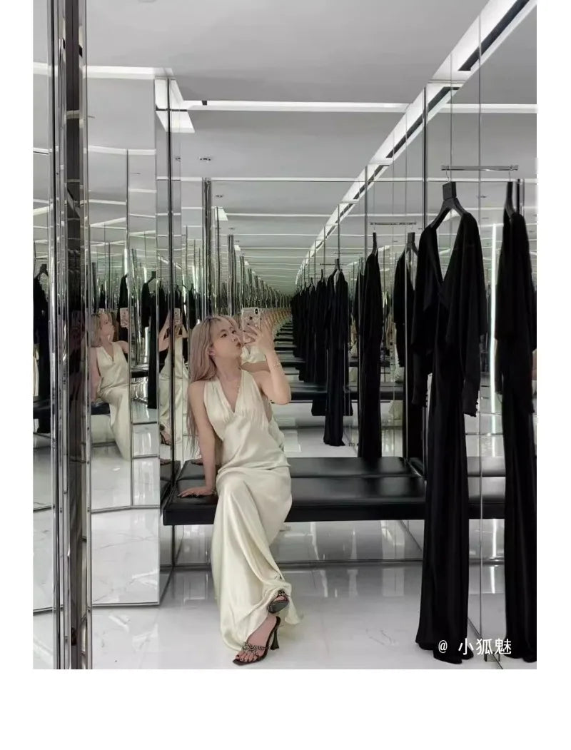 2025 Summer Women's High Heel Sandals Cross Rhinestone Square Head Open Toe Sandals Silk Sexy Stiletto High Heels Mules