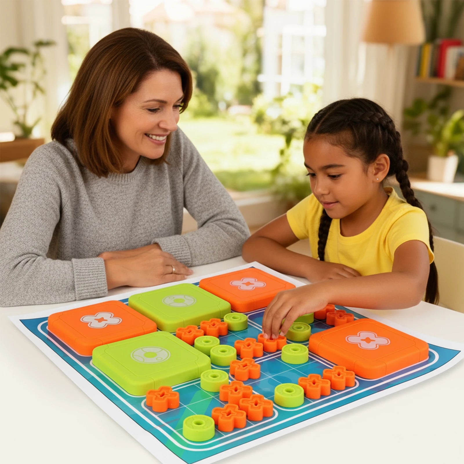 3-in-1 Tic Tac Toe Bolt Game Handheld Puzzle Set Travel-Friendly Great for Christmas Party Games Family Fun Game Night