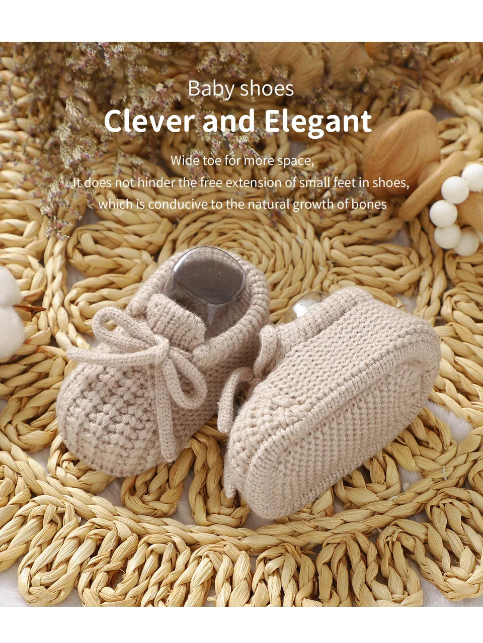 Baby Shoes Knitted Newborn Bed Footwear 0-18M Warm Clothing Accessories Infant Boys Girls First Boots Fashion Solid Toddler Kid