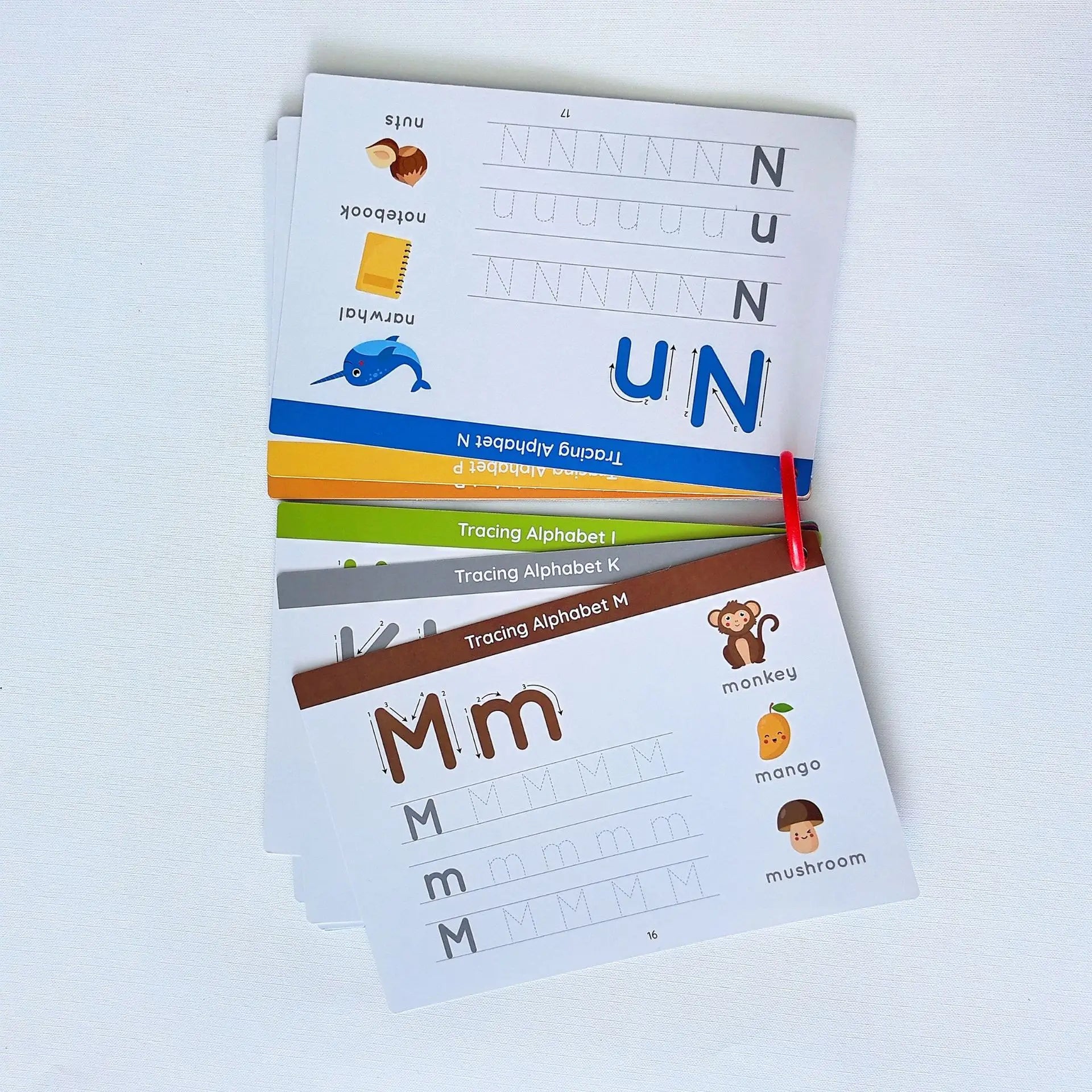 Children's Montessori Early Education Handwriting Exercise Book Reusable Word Writing Practice with Pen Training Card