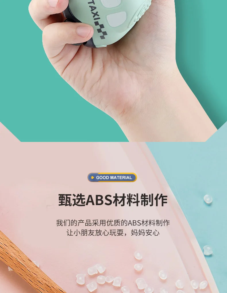 Cartoon Inertia Mini Car Toy Set Ambulance Police Car School Bus Fun Simulated Real Car Model Toys Boy's Birthday Surprise Gifts