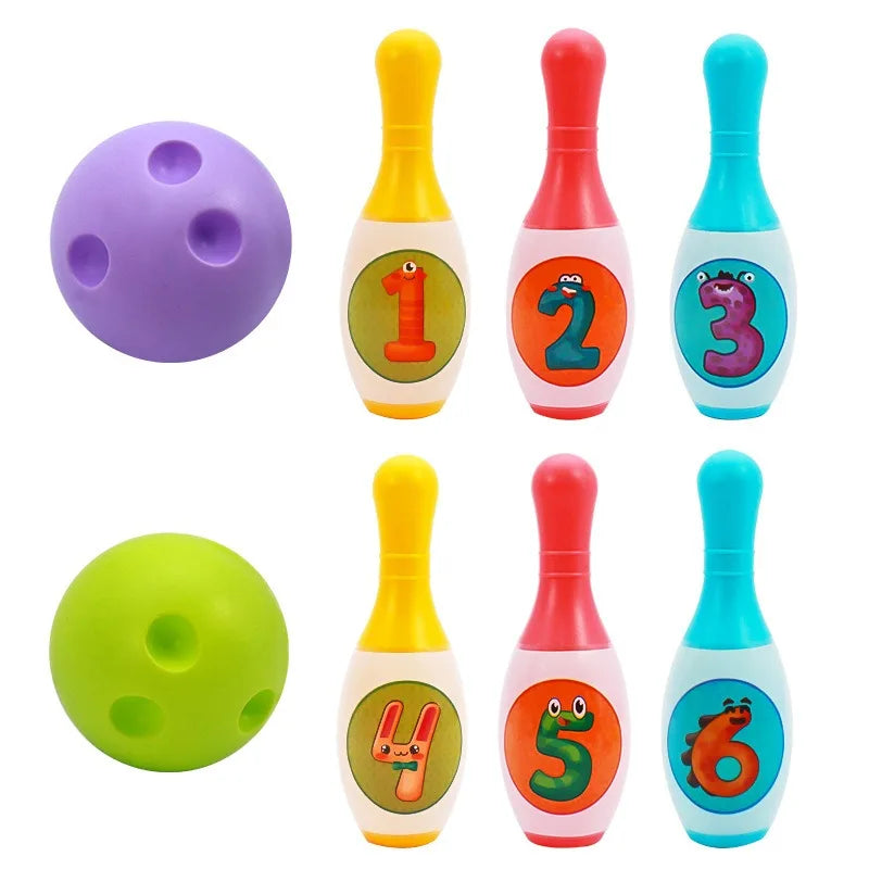Children's Bowling Toys For Boys And Girls Indoor Sports Balls For Children Parent-Child Interaction Puzzle And Early Education