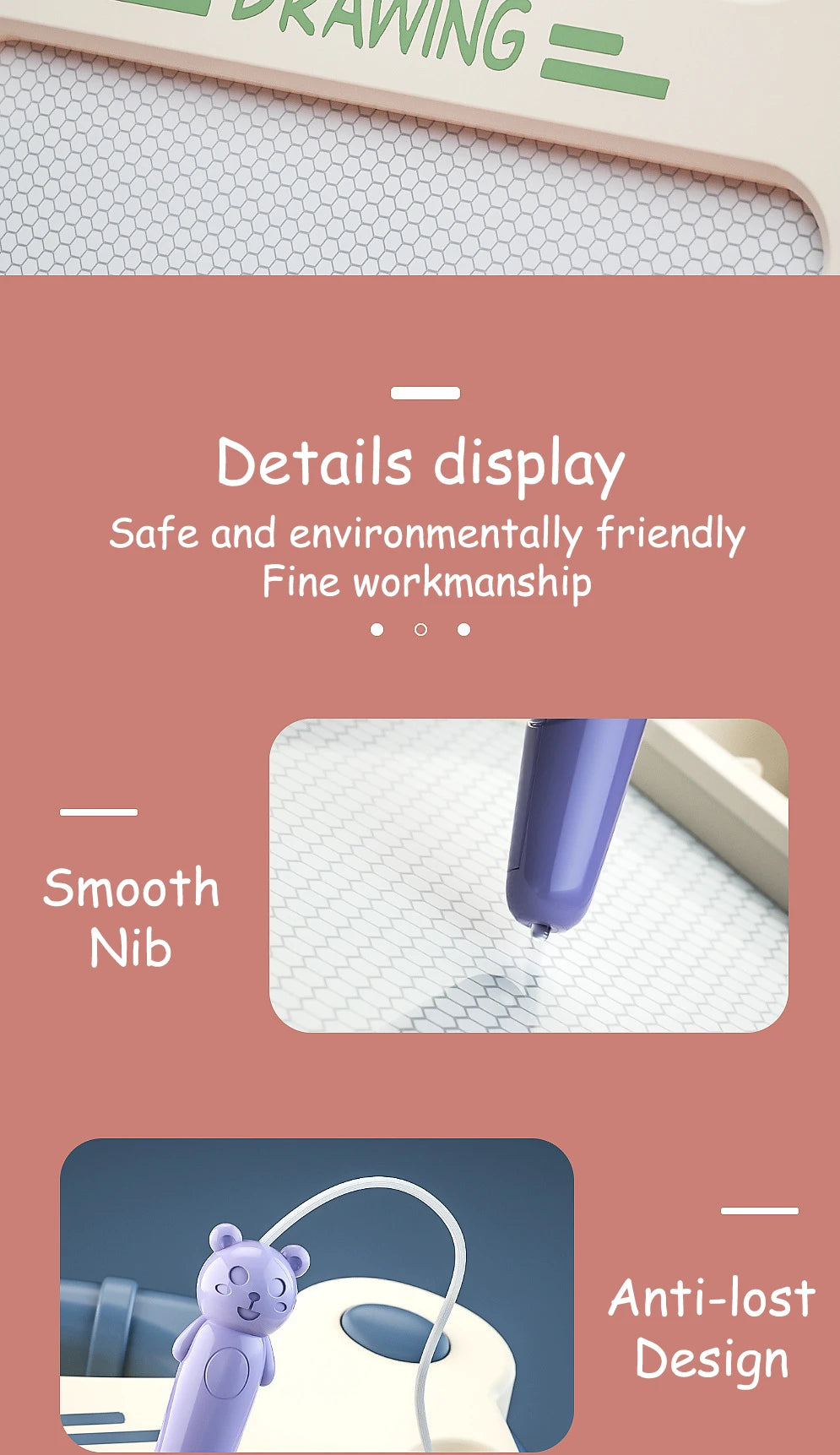 Children Magnetic Drawing Board Colored Graffiti Magic Eraser Drawing Board Children's Graffiti Board Art Early Education Toy