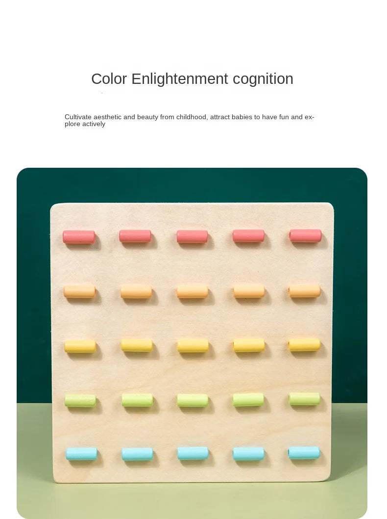 Fun and educational rope toy, hand-eye coordination training, baby early education enlightenment game 3+