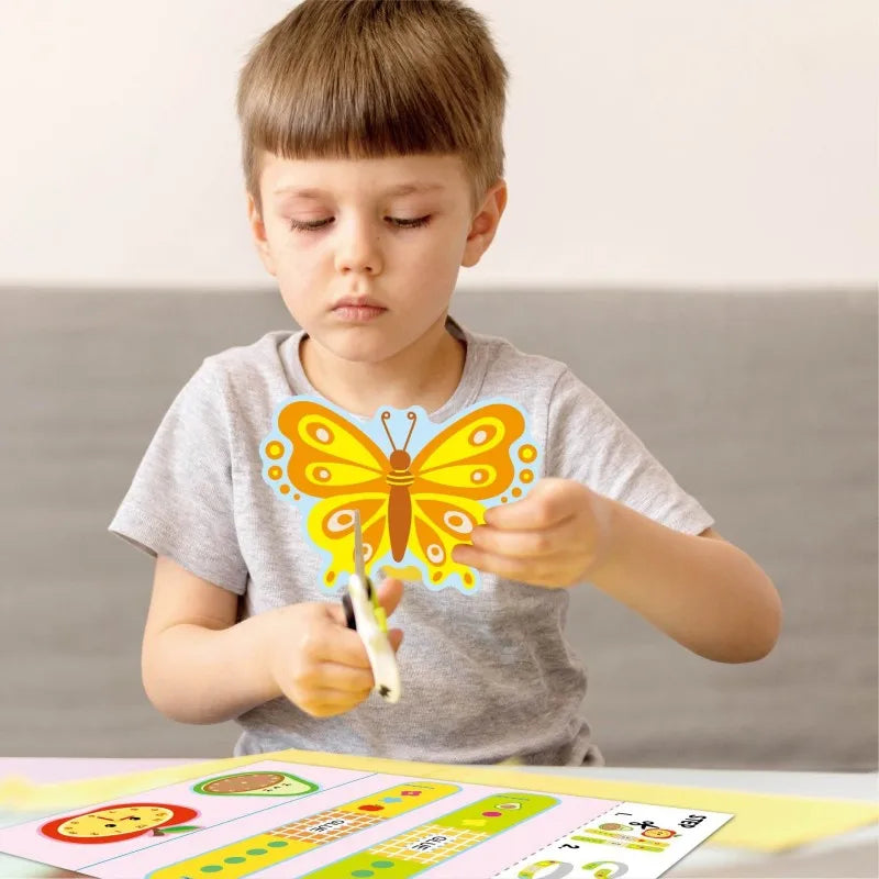 Children's paper-cut book creative fun DIY handmade daily activities paste toys kindergarten puzzle