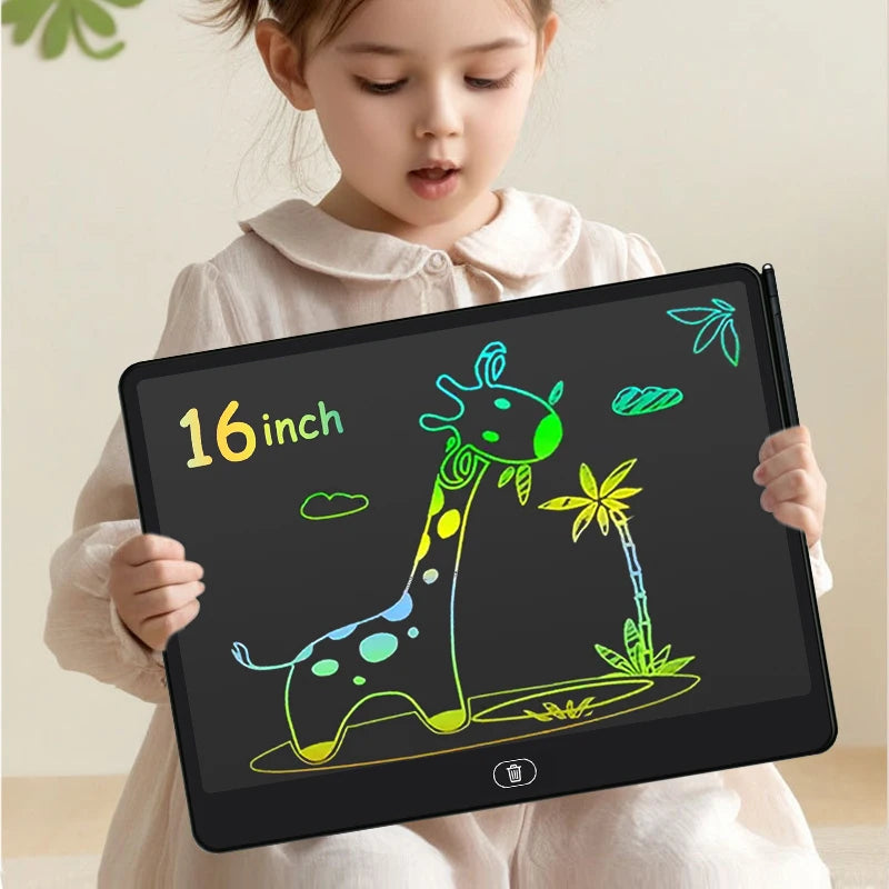 16/13/11 Inch LCD Writing Board Drawing tablet Kids Writing Painting Children Educational Toys for 3 4 5 6 7 8 Years Girls Boys