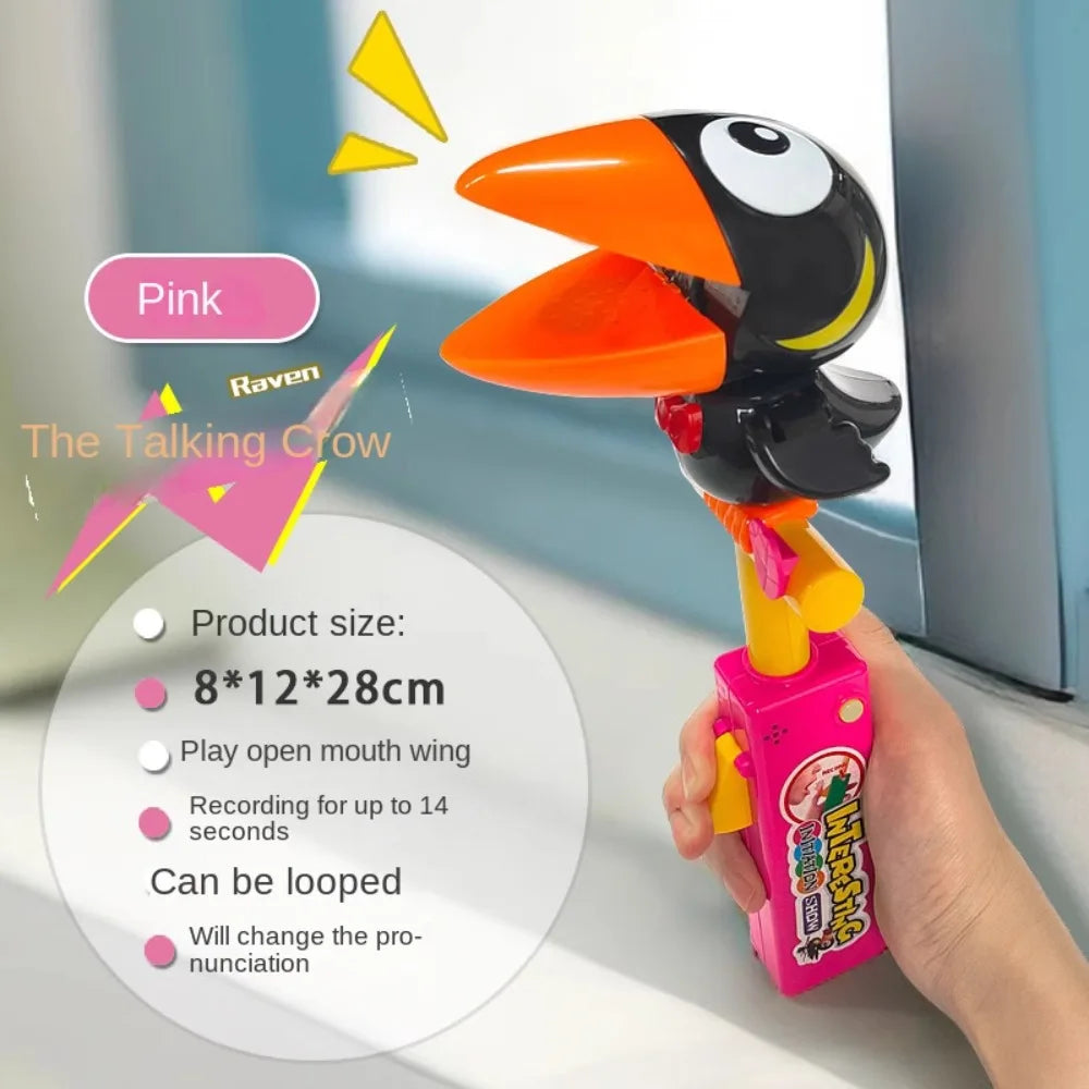 Educational Talking Record Electric Talking Parrot Repeats Imitate Speaking Birds Animal Funny Recording Talking Toys Baby