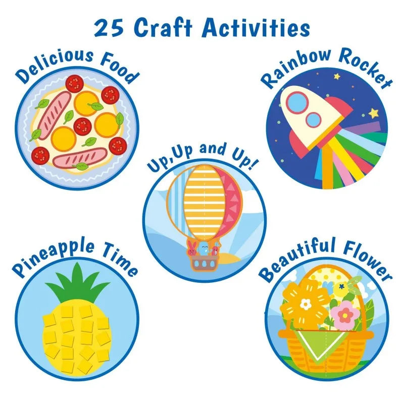 Children's paper-cut book creative fun DIY handmade daily activities paste toys kindergarten puzzle