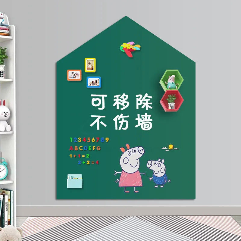 Magnetic Removable Soft Whiteboard Sticker - Erasable Kids Doodle Board for Office Home, No Wall Damage