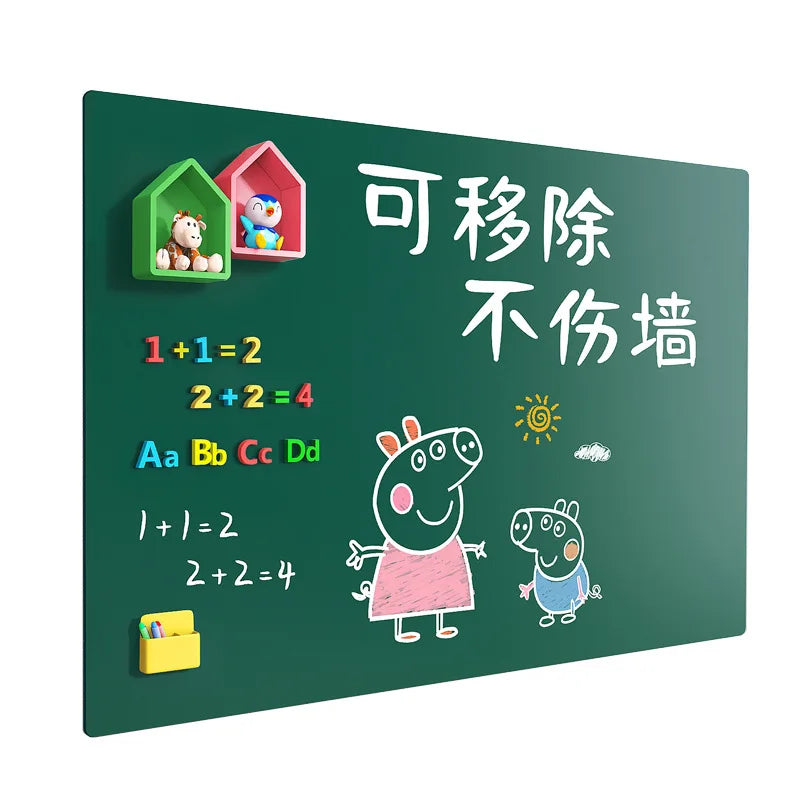 Magnetic Design Removable Small Blackboard No Odor Firmly Installed Wall Stickers  School Students' Handwriting Whiteboard White