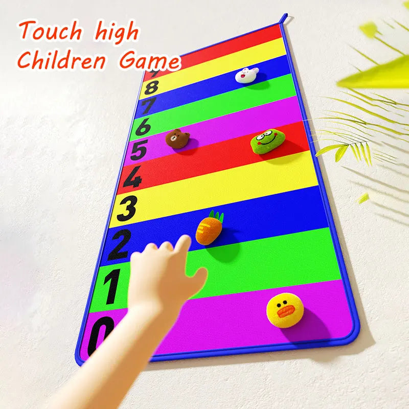 Children Sensory Integration Training Touch High Carpet Game Bounce Trainer Indoor Outdoor Kids Toys Height Ruler Promote Growth