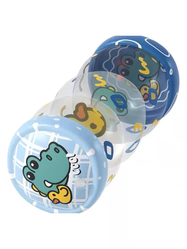 Baby Crawling Roller Montessori Activity Toy with Ball Rattle Games for Babies Development 0 6 12 Months Inflatable Crawling Toy