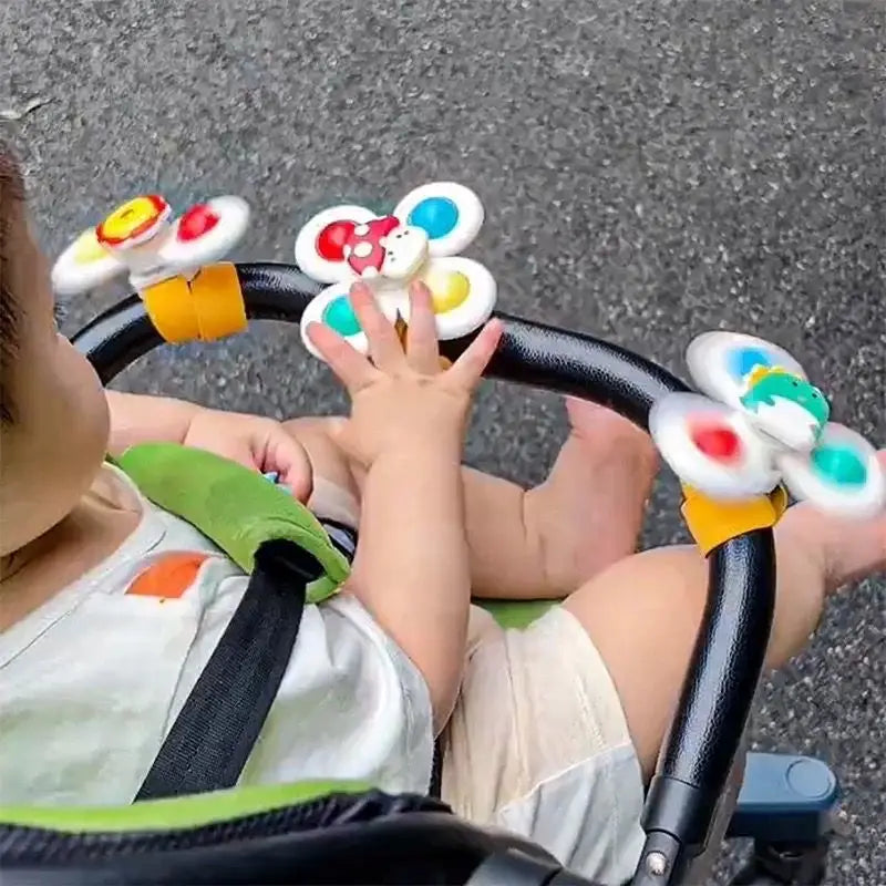 Baby Sucker Spinning Toys Children Bath Montessori Education Rotating 3 Years Bathroom Toys for Toddler Infant Toys for Baby