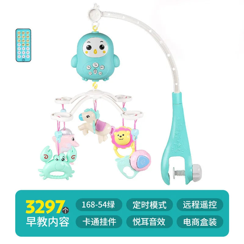 Baby Crib Mobiles Rattles Music Educational Toys Bed Bell Carousel For Cots Infant Baby Toy 0-12 Months For Newborns Toddler Toy