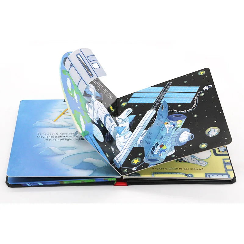 Usborne Peep Inside Space Educational English Picture Book for Kids Baby Bedtime Reading Planet 3D Flap Board Books