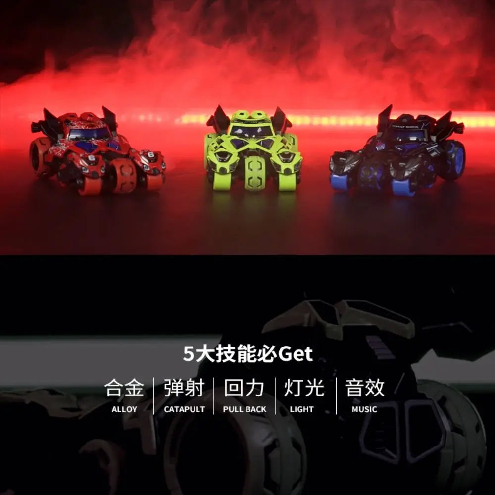 1:32 Motorcycle Ejector Car Model Diecast Model Alloy Kids Pull Back Car Toys Sound Light Inertia Simulation Motorcycle Toy