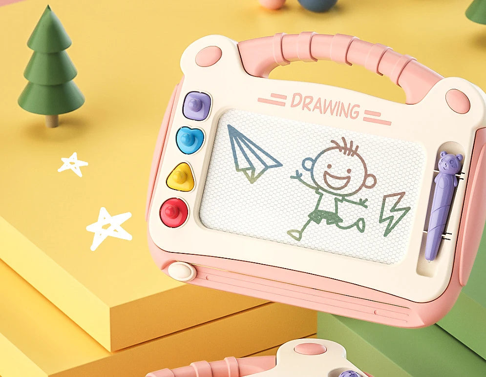 Children Magnetic Drawing Board Colored Graffiti Magic Eraser Drawing Board Children's Graffiti Board Art Early Education Toy