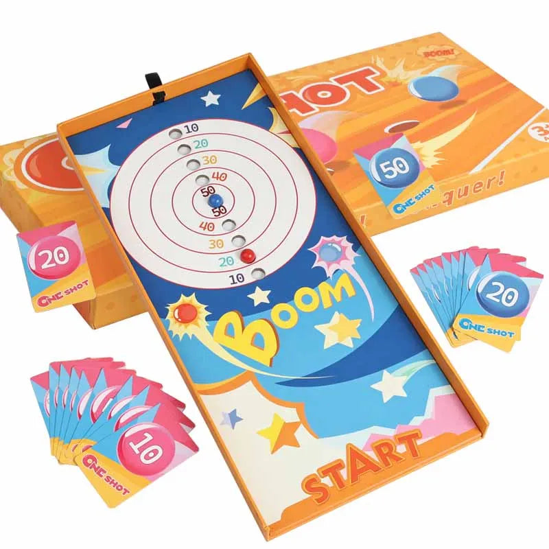 Kids Pinball Machine Board Games Flipper Pinball Battle Table Toy Logical Thinking Brain Teaser Game Party Social Toy Xmas Gift