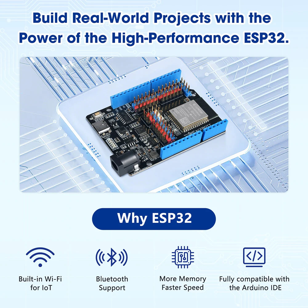 ACEBOTT ESP32 IoT Electronic Engineering Learning Kit with over 20 Sensors Programming Kit for Arduino