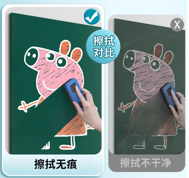 Magnetic Design Removable Small Blackboard No Odor Firmly Installed Wall Stickers  School Students' Handwriting Whiteboard White