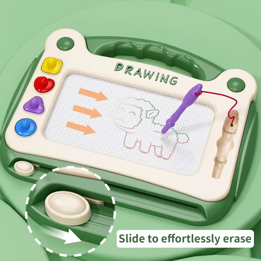 Children Magnetic Drawing Board Colored Graffiti Magic Eraser Drawing Board Children's Graffiti Board Art Early Education Toy