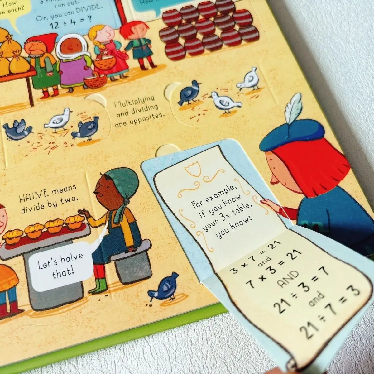 Usborne Look inside Maths Uncover the Secrets of Mathematics Children's STEM Cardboard Flip Flip Science Picture Book