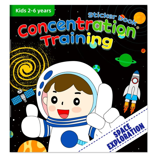 Children's Reusable Stickers Books Cartoon Stationery Stickers for Kids Early Education Cartoon Cute Stickers for Children Gift