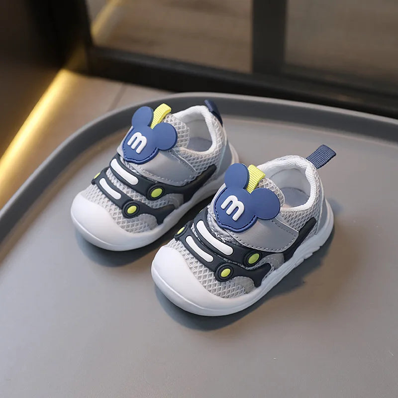 Baby Sneakers Spring Autumn Infant Shoes Soft Breathable Newborn First Walkers Baby Boy Girl Outdoor Flexible Walking Shoes