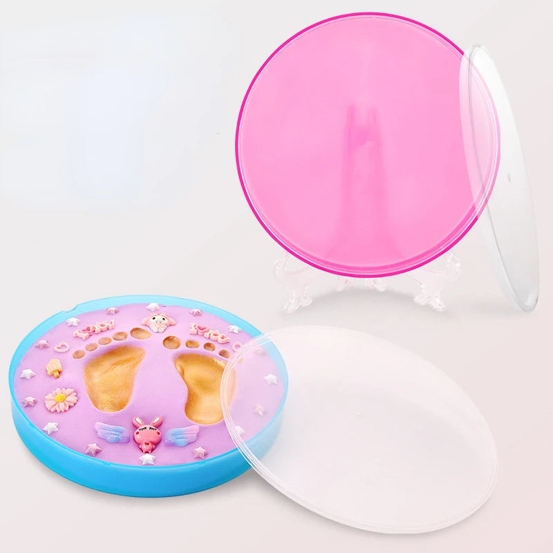 Baby Children's Hand and Foot Printing Mud Creative Diy Baby 100 Day Full Moon Gift First Year Souvenir